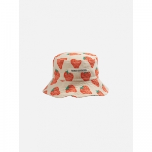 Strawberry all over hat logo