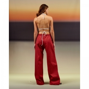 Riley Pants Woven 31 pink red str