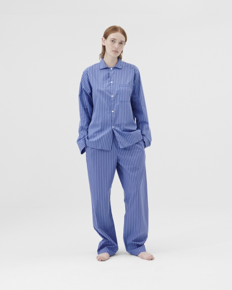 Cotton Poplin - Pyjamas Shirt - Boro Stripes