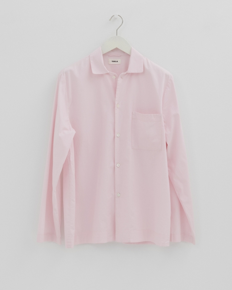 Cotton Poplin - Pyjamas Shirt - Soft Pink