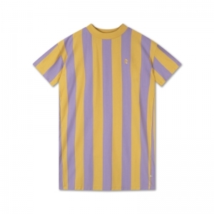 46. boxy tee dress - golden violet