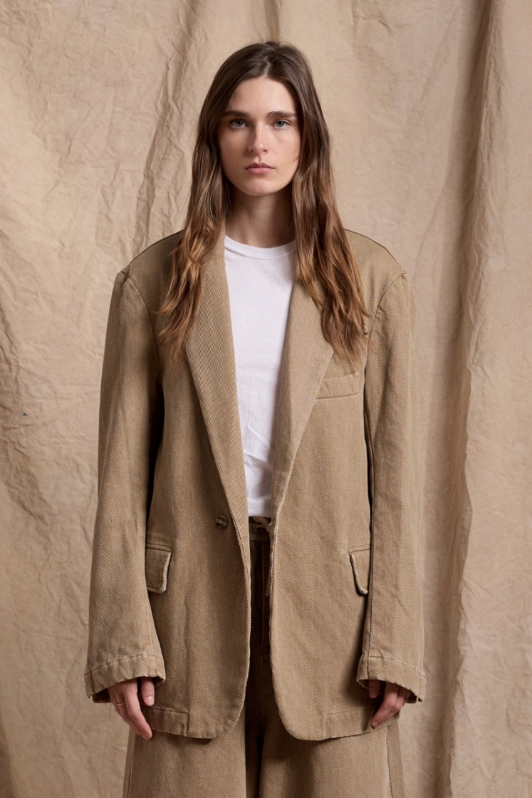 DECONSTRUCTED BLAZER KHAKI