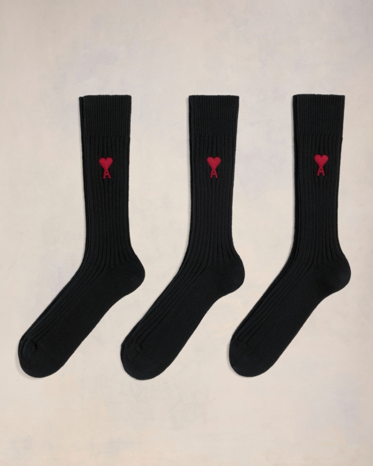 THREE PACK ADC SOCKS 1 BLACK