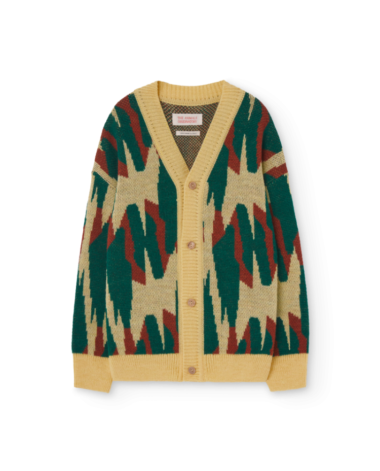 ARTY RACOON KIDS CARDIGAN Soft Yellow
