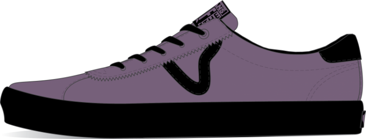Sport Low Blk to the Floor - PURPLE