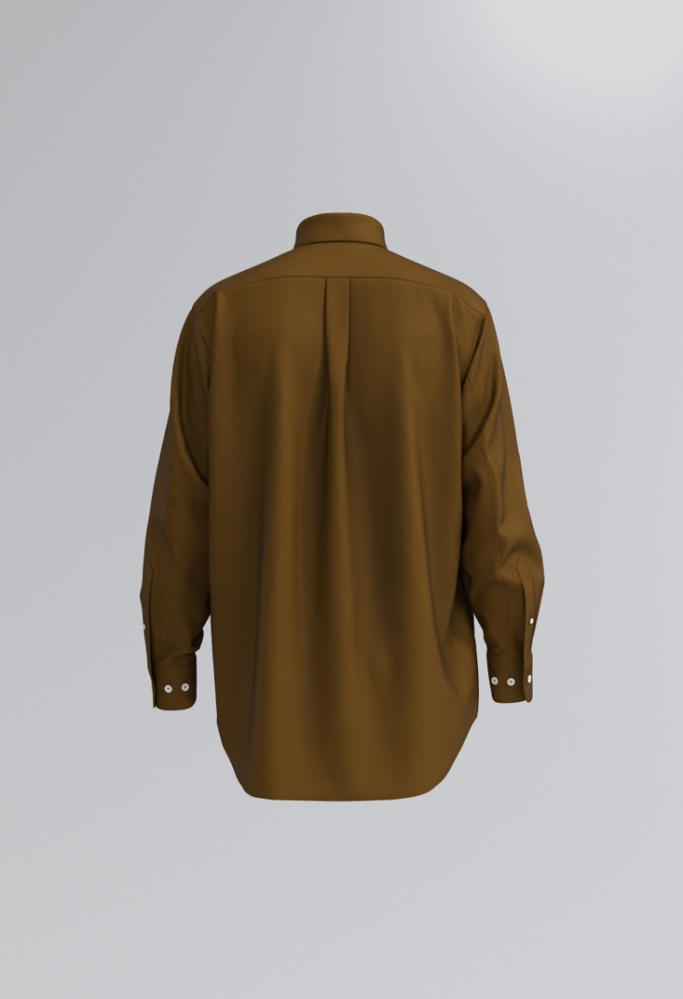 BUTTONED SHIRT - Tobacco