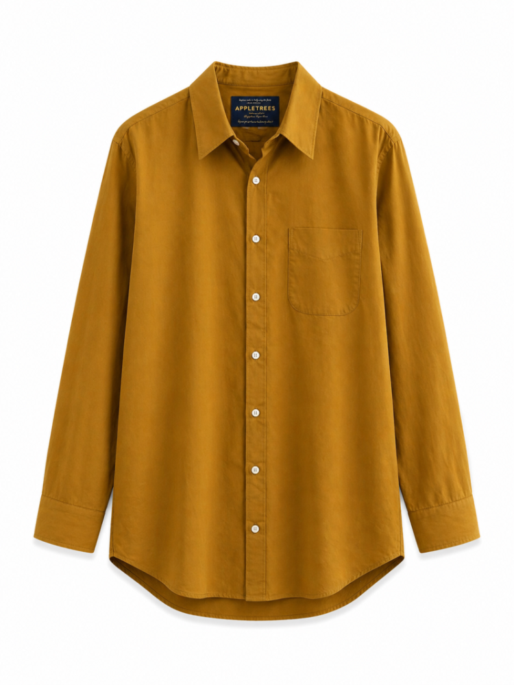 BUTTONED SHIRT - Tobacco