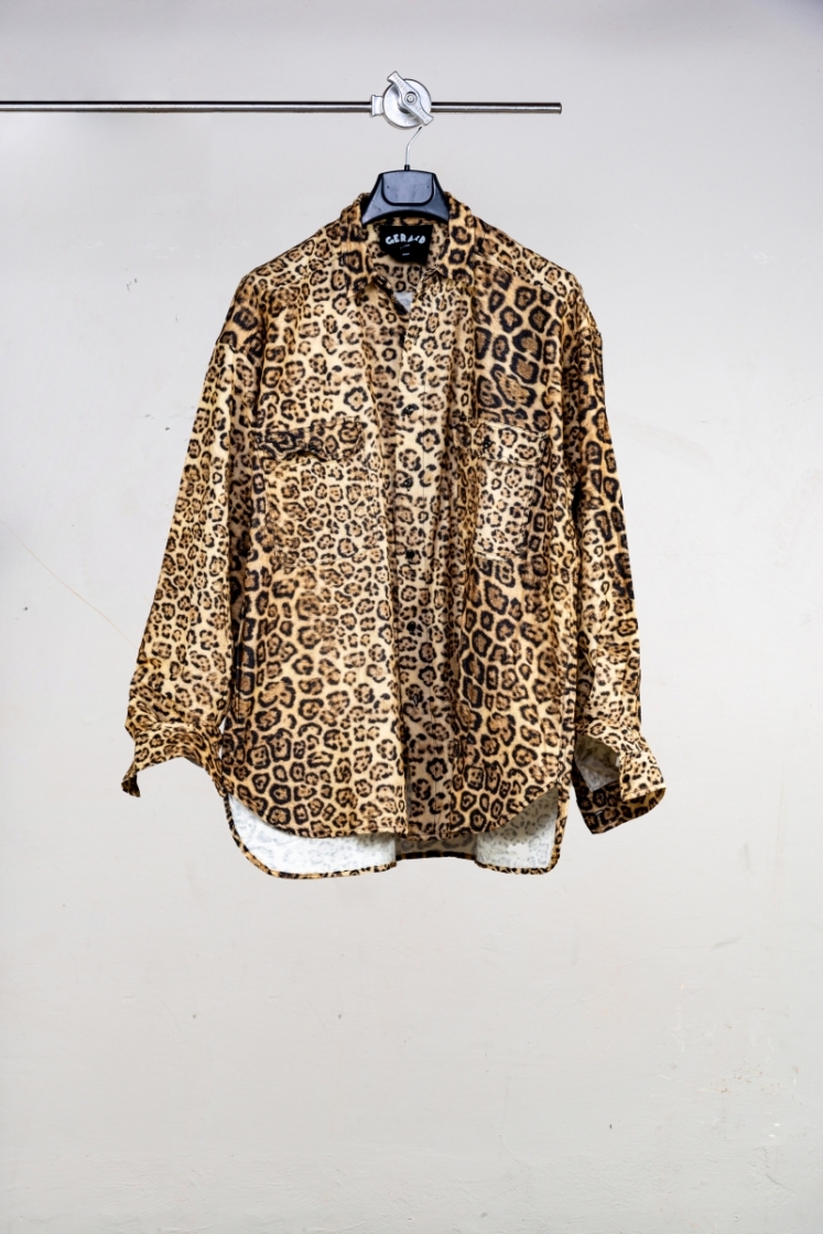 CAMICIA OVER ZURIGO LEO GIALLO
