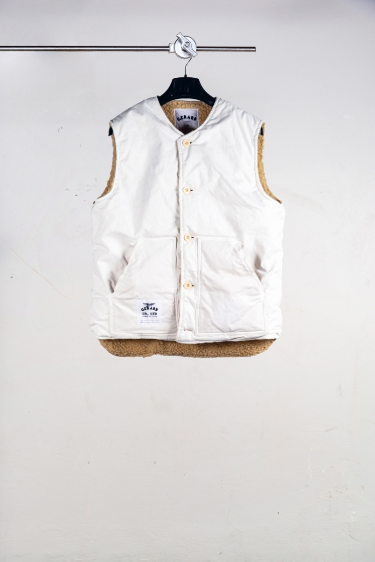 GILET SENZA COLLO JAKARTA WHITE