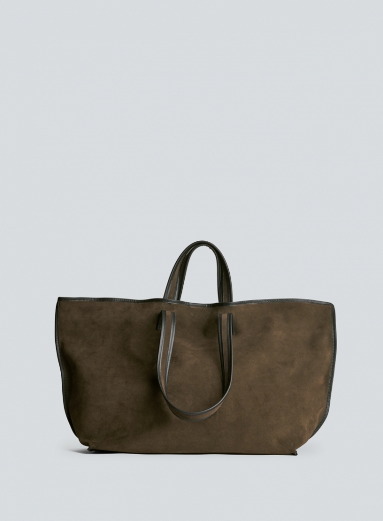Tote suede camo