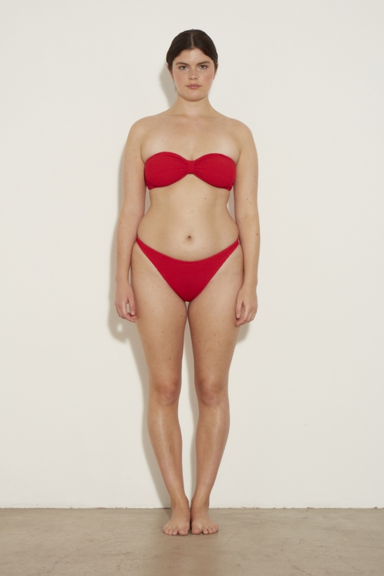 JEAN BIKINI - M CRINKLE - RED