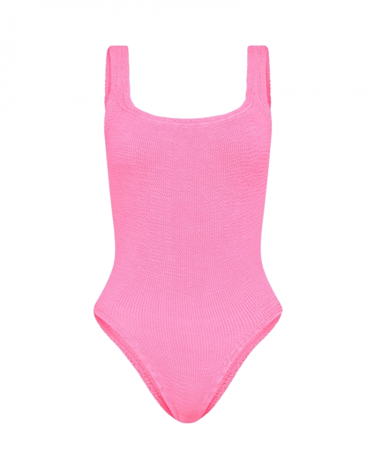 SQUARE NECK SWIM - M CRINKLE - BUBBLEGUM