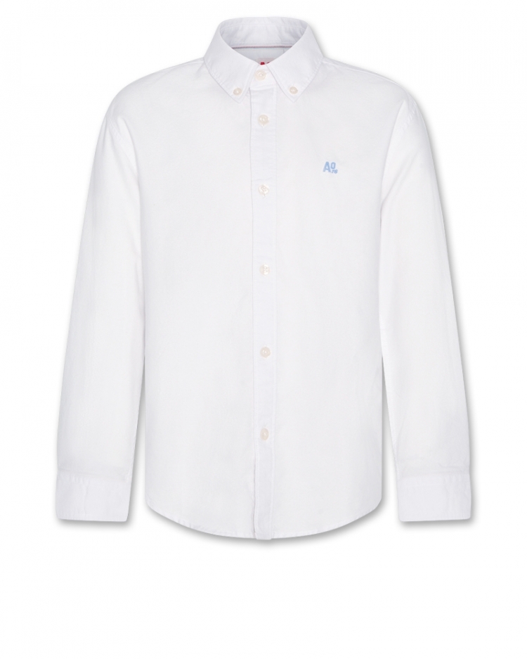 axel oxford logo shirt 100 white
