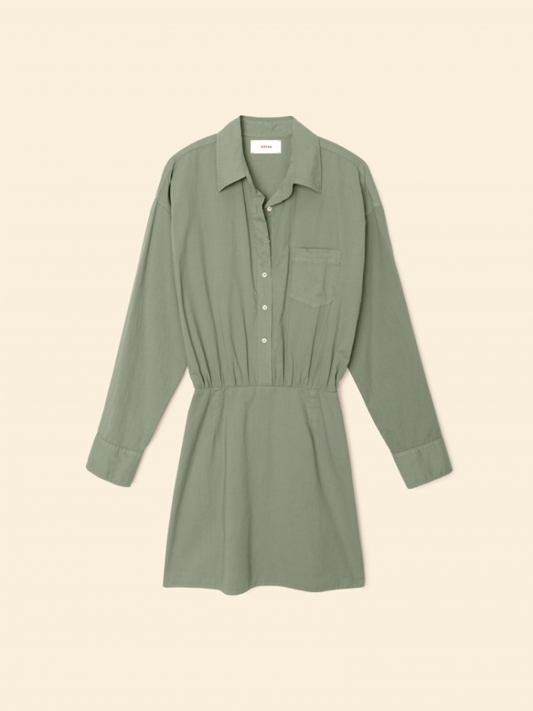 Loulou Dress - Dark Seagrass