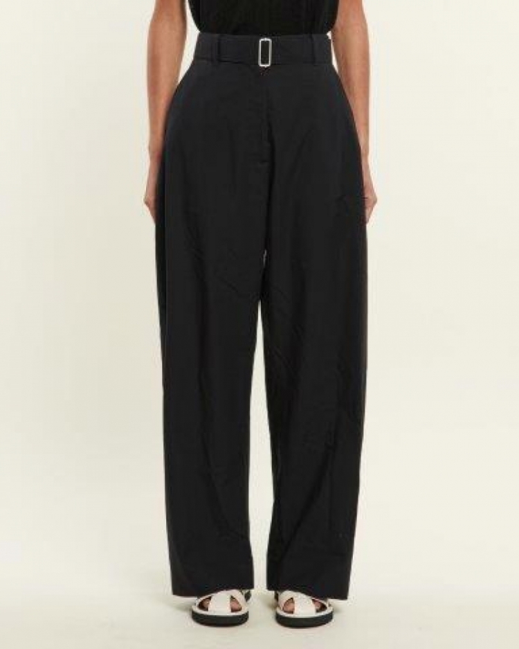 BELTED ROUND LEG PANT DARKEST NAVY