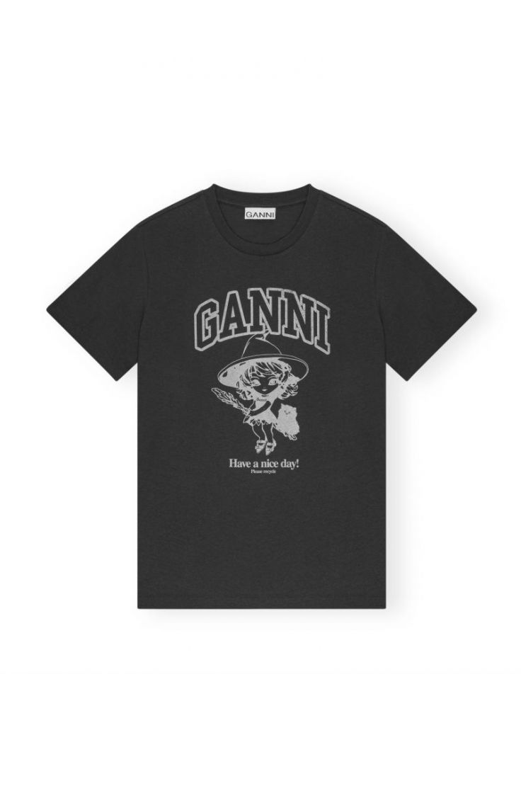 Basic Cotton Witch Relaxed T-s - Phantom