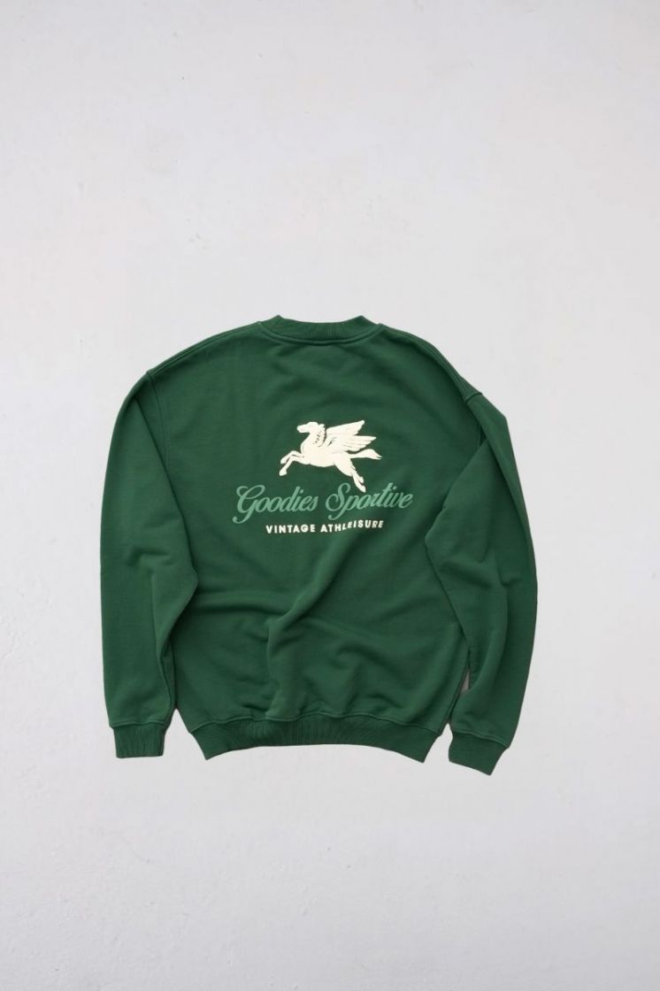 550G PREMIUM GREEN CREWNECK - GREEN