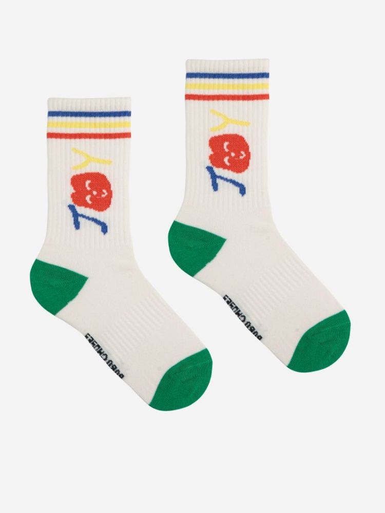 Smiling long socks 199 OFFWHITE