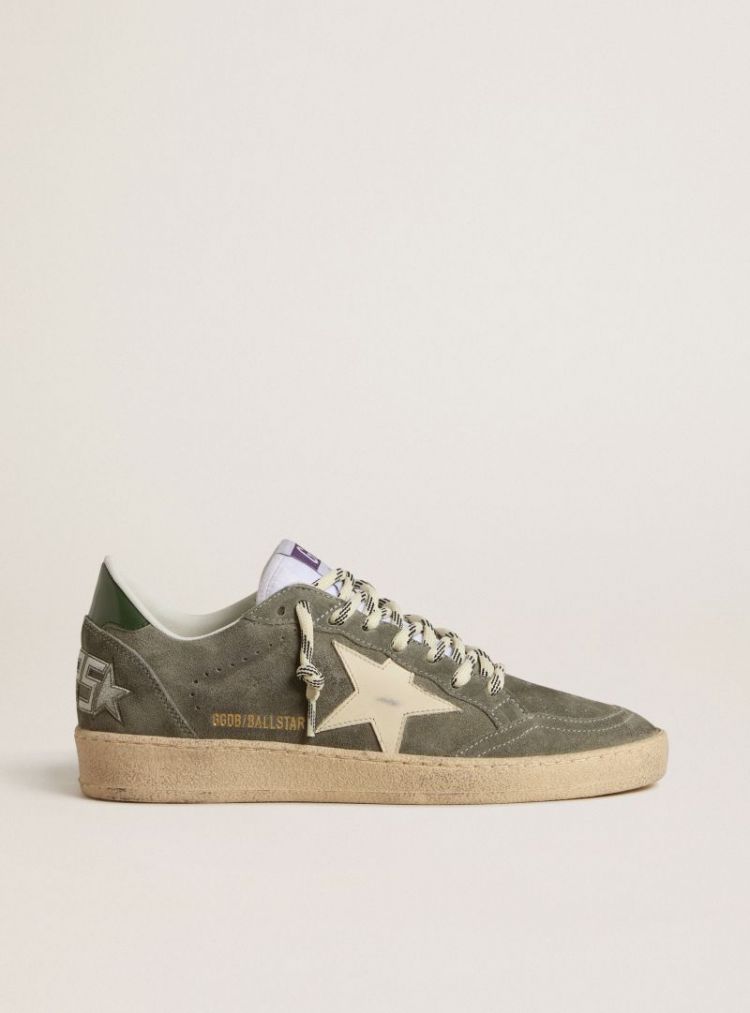 BALLSTAR SUEDE UPPER TOE AND S - GREEN/CREAM/B