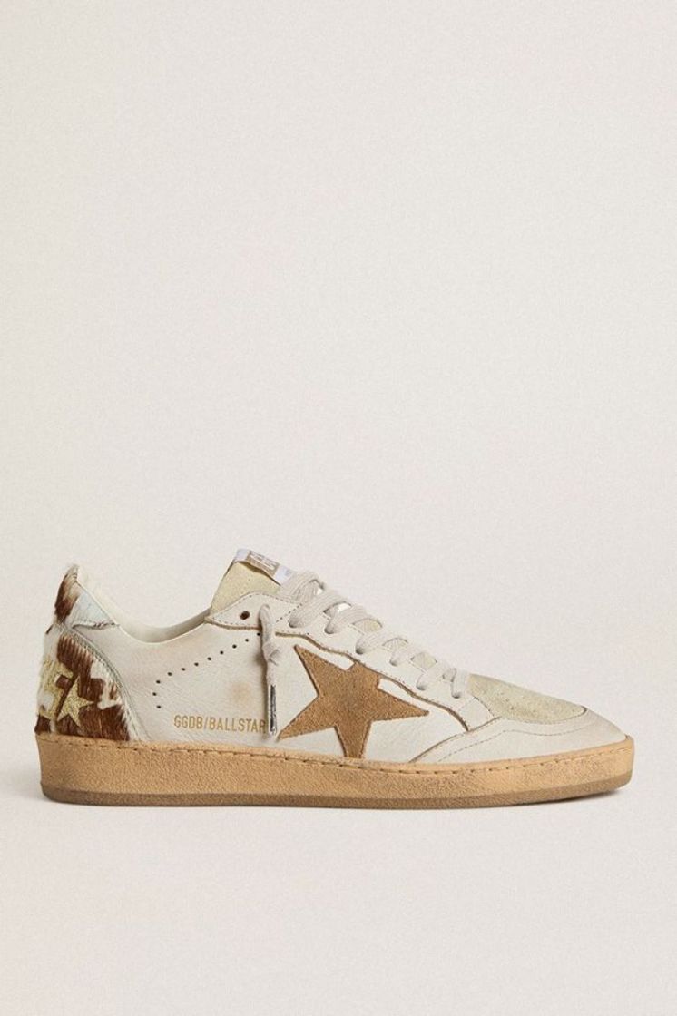 BALLSTAR LEATHER UPPER AND TOE - WHITE/EGGNOG/