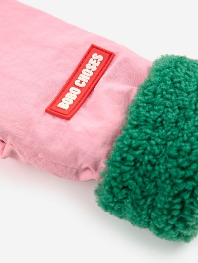 Bobo Choses bicolor mittens 661 PINK