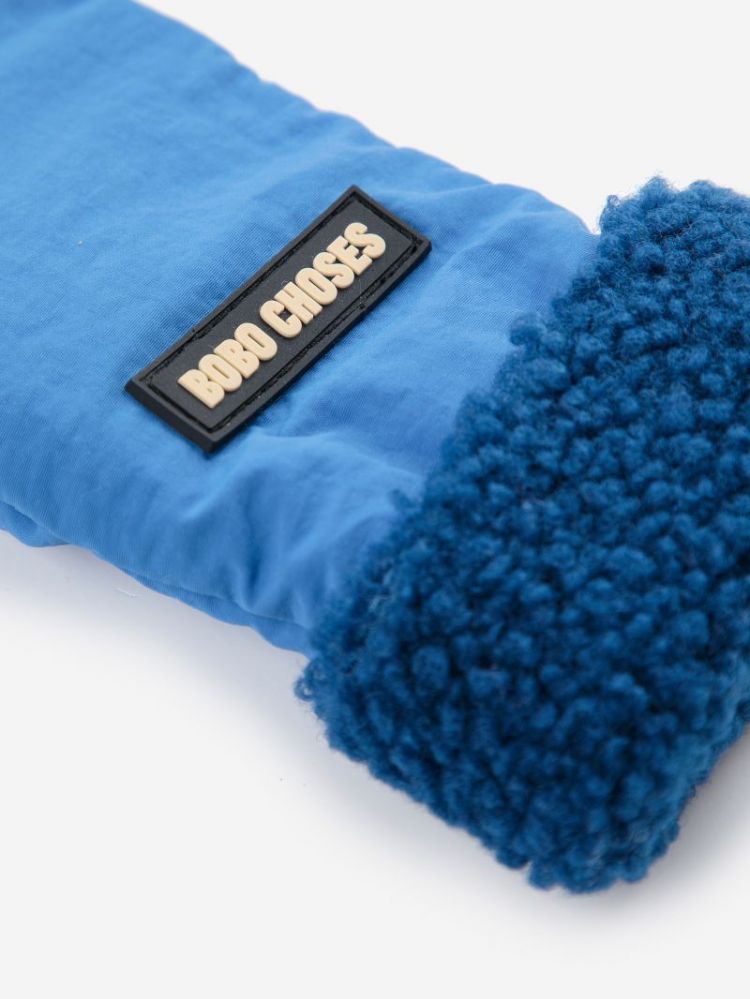 Bobo Choses bicolor mittens 421 BLUE