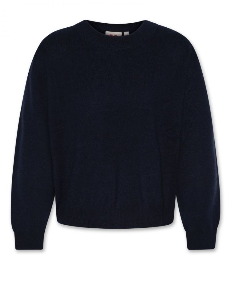 elly cashmere c-neck 799 classic nav