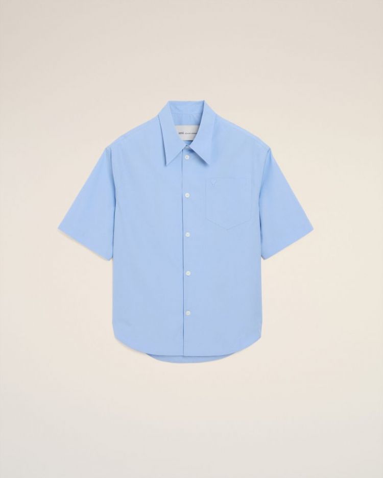 SS WIDE SHIRT 484 BLU CASH