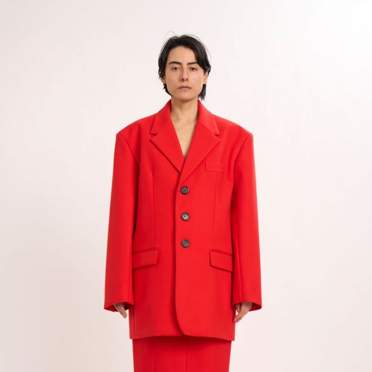 OVERSIZED BLAZER RED