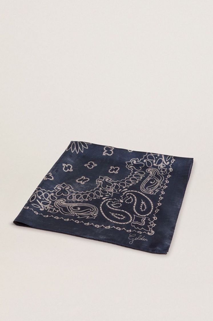 GOLDEN FOULARD - DENIM BLUE