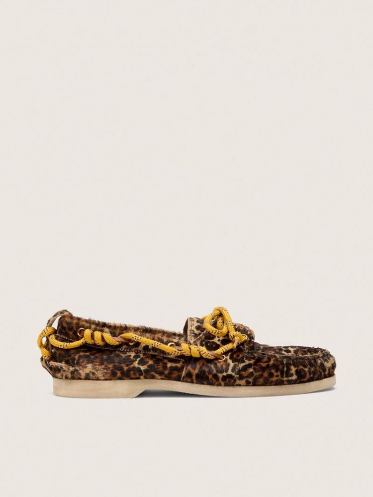 BOAT MOCASSIN - BEIGE BROWN B