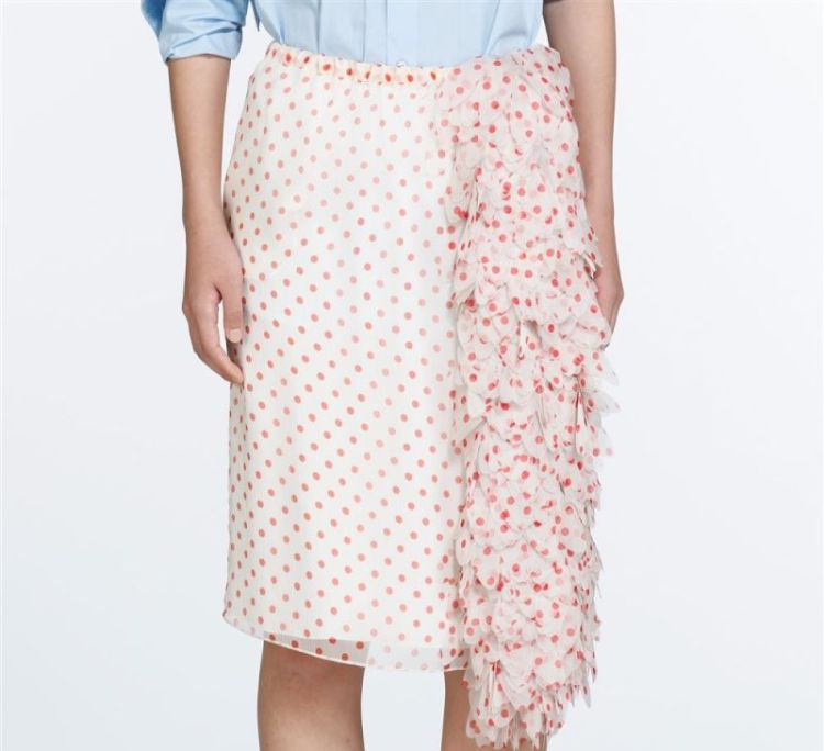 Woven Skirt S1P1 Stampa Fon