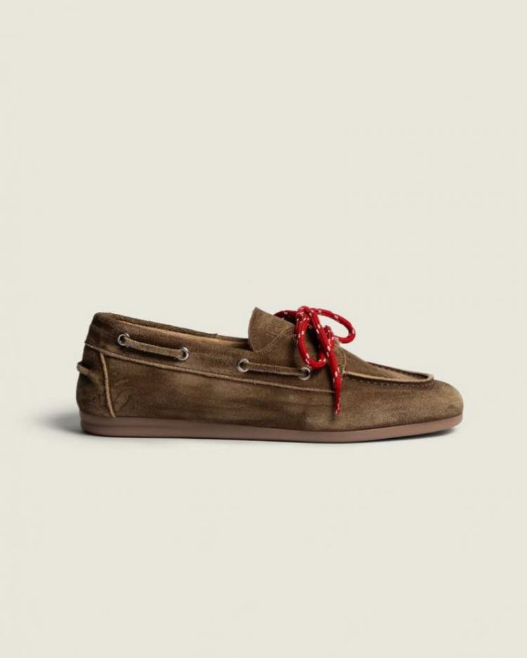 Boat Loafer leather 200 BROWN