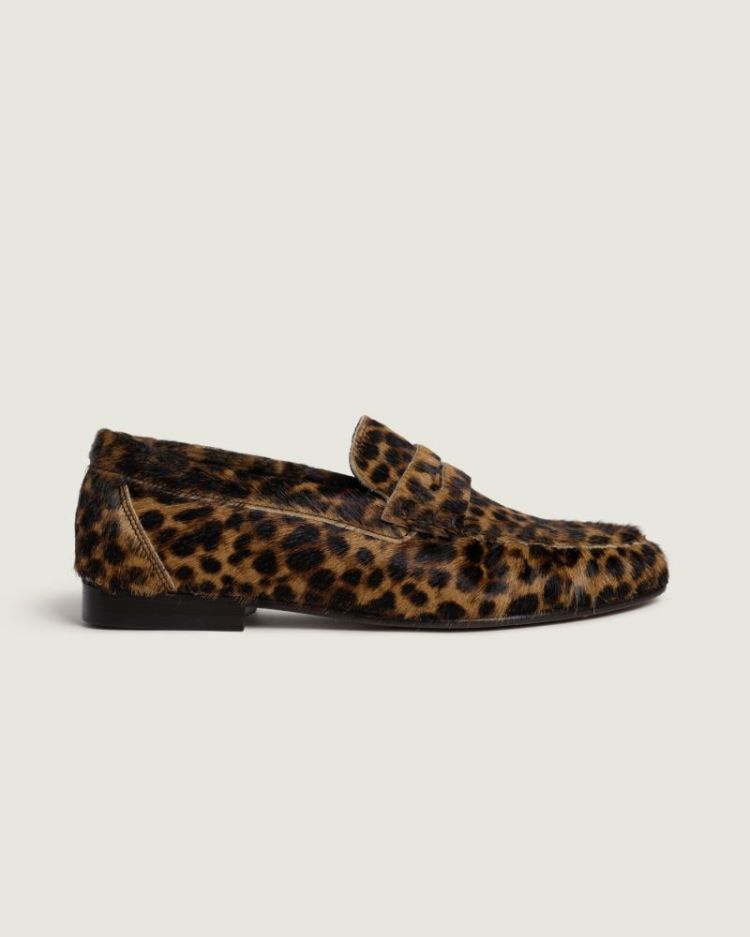 Penny Loafer Wrinkle - Animal 704 Leopard