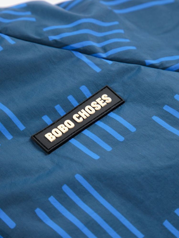 Almost Moiré all over reversib 411 NAVY BLUE