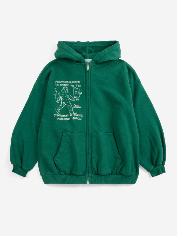 Mr. Footish zipped hoodie 360 DARK GREEN