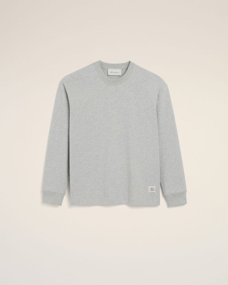 LONGSLEEVES TSHIRT WITH HERITA 0951 GRIS CENDR