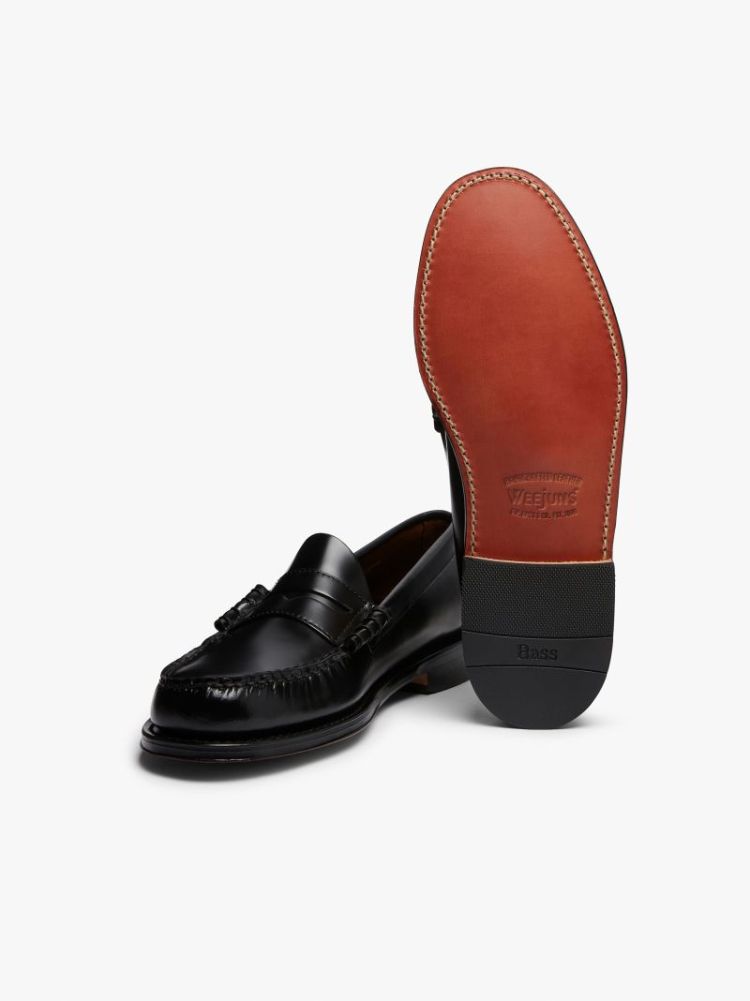 HERITAGE Larson Moc Penny 0 Black Lthr