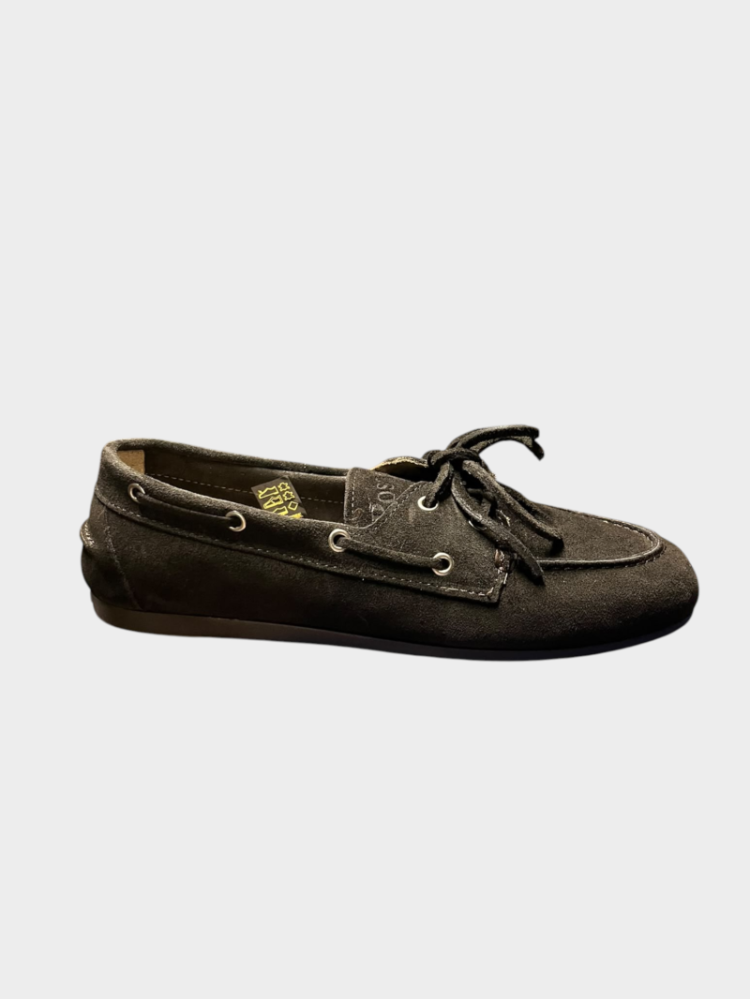 Boat Loafer - Suede 220 Espresso