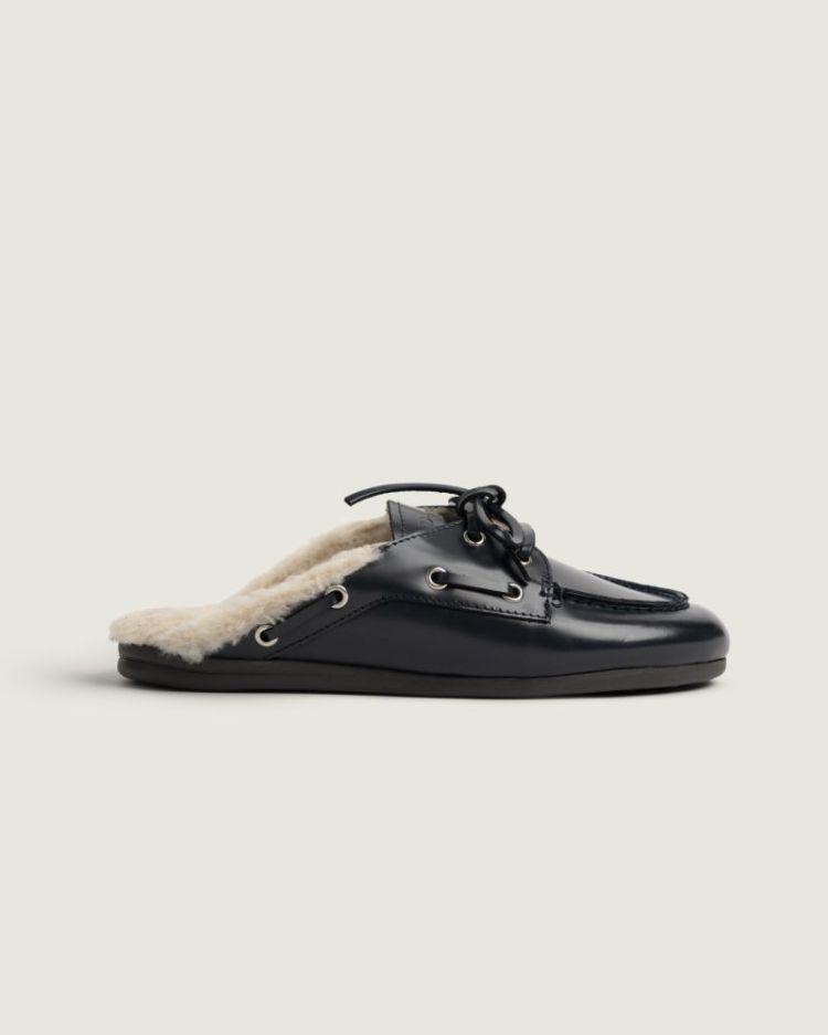 Boat Loafer Mule Fur - Box Lea 159 Night