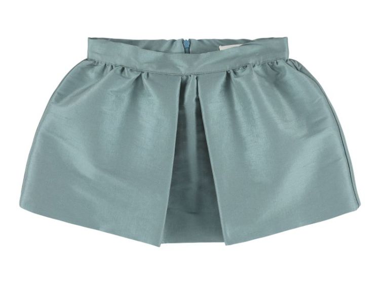 skirt with pleats - green