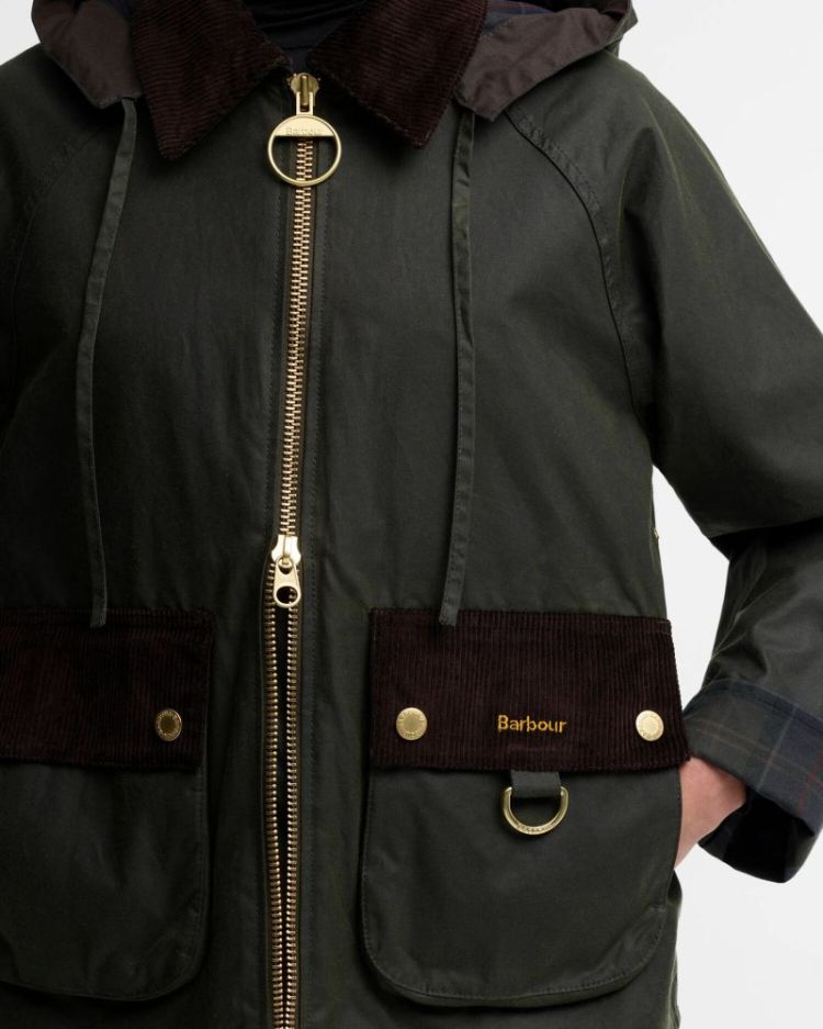 CARVILLE WAX JACKET OL52 FERN/SHADO