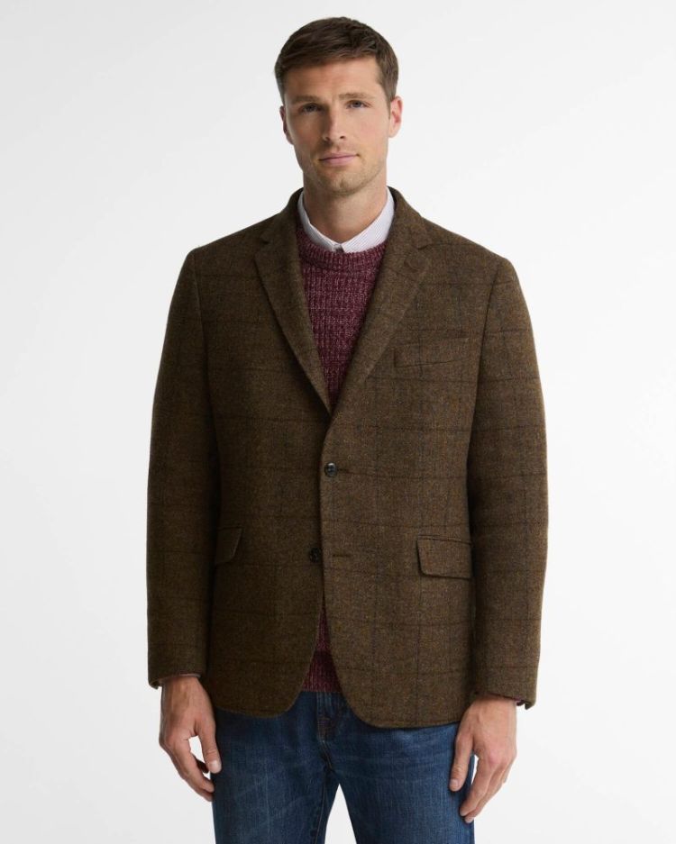 GOSFORTH MOONS CHECKED BLAZER BR71 BROWN