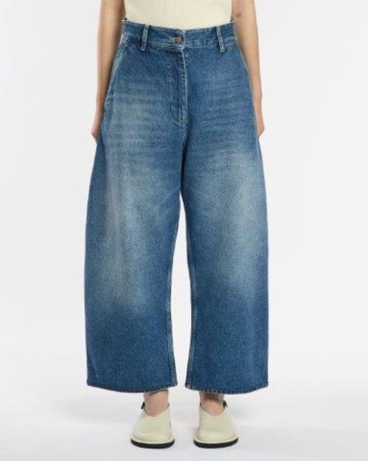 WIDE CROP PANT - WORN WASH IND