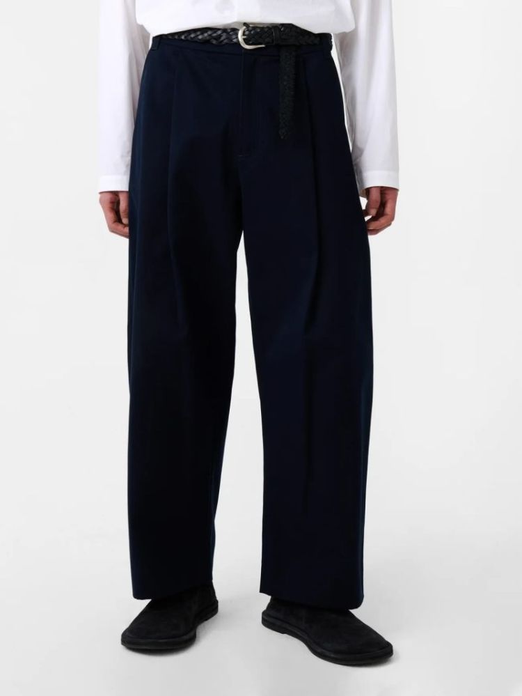 DEEP PLEAT VOLUME PANT - DARK NAVY