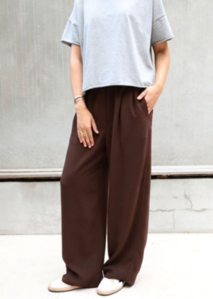 PANT CREPE CHOCOLATE