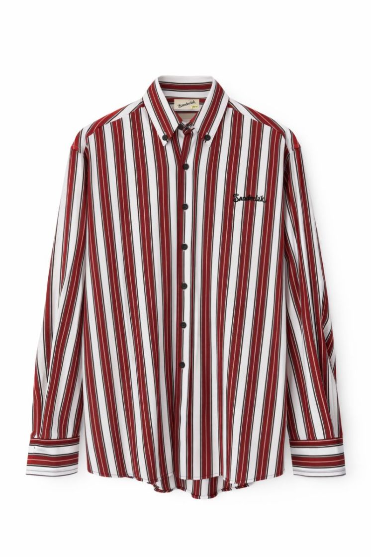 STRIPED OVERSIZED SHIRT - BOARDROOM STR