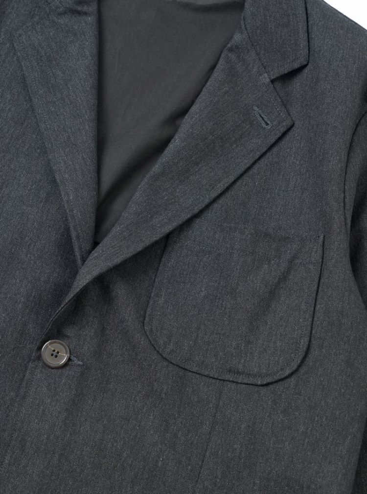 TWO BUTTON JACKET - CHARCOAL