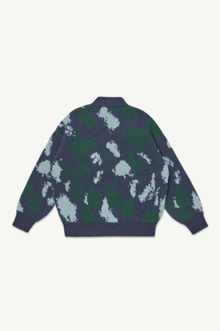 Jacquard Cardigan Navy