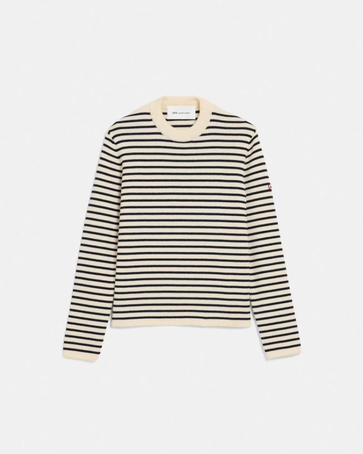 CREW NECK SWEATER 1361 WHITE CREA